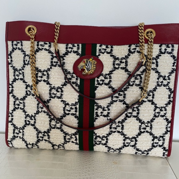 Gucci | Bags | Large Womens Gucci Gg Tweed Rajah Tote | Poshmark